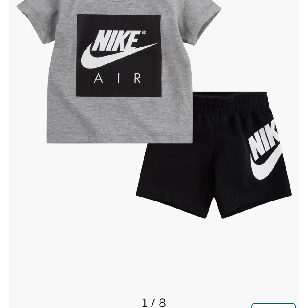 Brand New with tags- Air Logo Graphic T-Shirt & Shorts Set